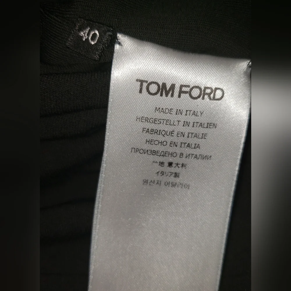 Tom Ford Gucci 100% viscose 100% lambskin leather Black razor tank top Bow 40 - Picture 16 of 16